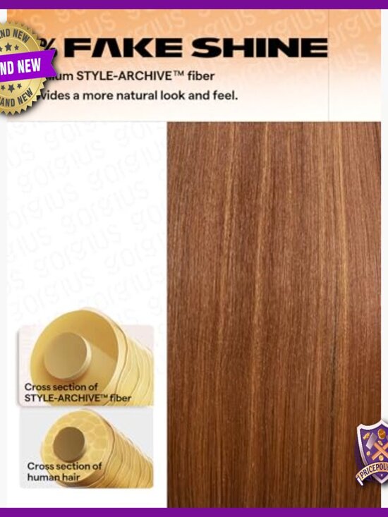 Straight Layered Lace Front Wig, Heat-Resistant Synthetic, Glueless Design